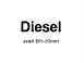 SKILT "Diesel" SORT