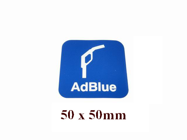 SKILT LUKEMERKING "AdBlue" - Trykk p bildet for  lukke