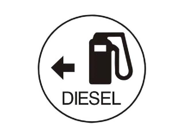 SKILT DIESEL/PUMPE SYMBOL - Trykk p bildet for  lukke