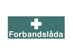 SKILT SVENSK:"Frbandslda" m/Symbol