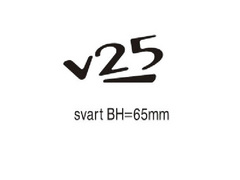 SKILT "V 25" LOGO